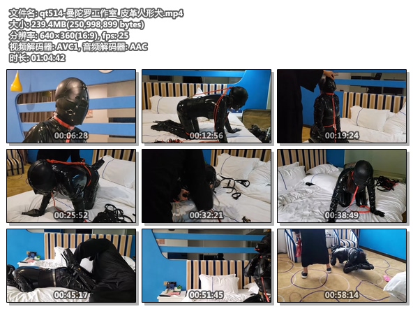 qt514-曼陀罗工作室_皮革人形犬