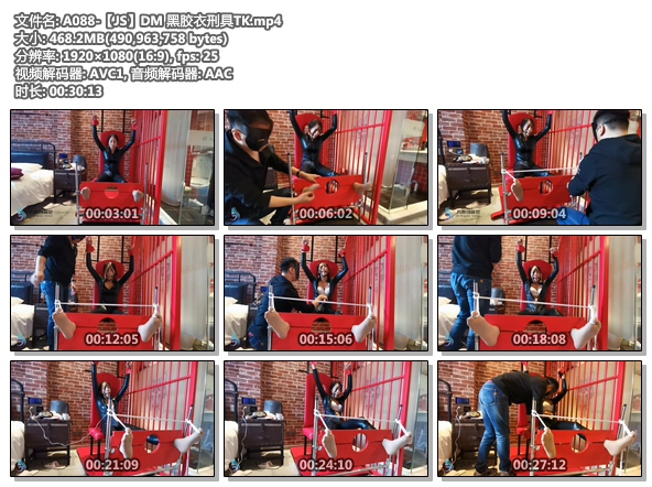 A088-【JS】DM 黑胶衣刑具TK