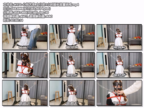 H171-心悦艺束_女仆的1小时超长放置惩戒